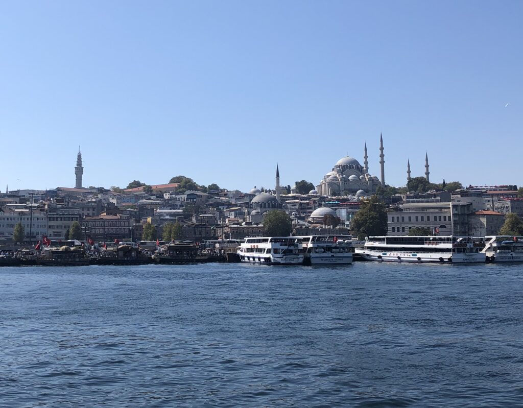 Vieille ville Istanbul depuis le bosphore