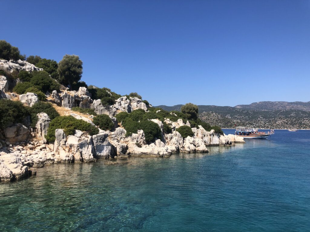 Ruines de la ville engloutie de Kekova About last time